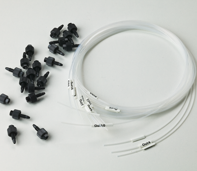 10 个出口的出口管路套件，内径1.0 mm