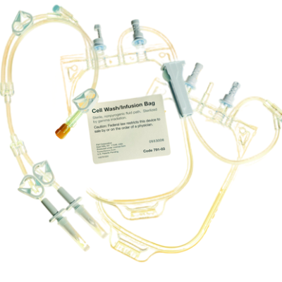 Cord blood products wash/infusion bag set